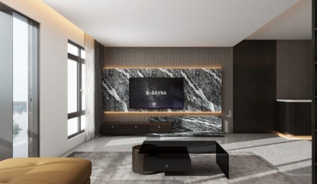 TV Console and Feature Wall TV Console and Feature Wall